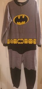 Batman onesie pj that can be a great Halloween costume too. Soft and cozy.